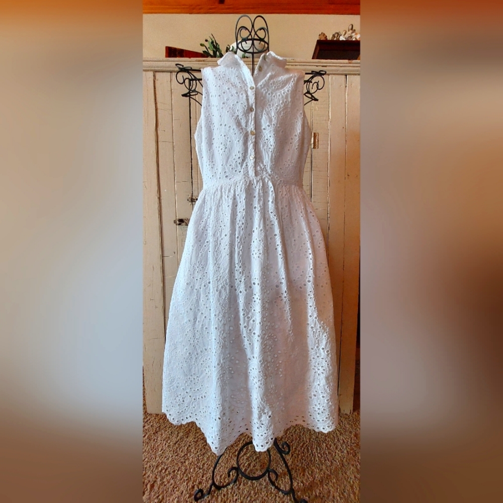 White Summer Dress With Pockets